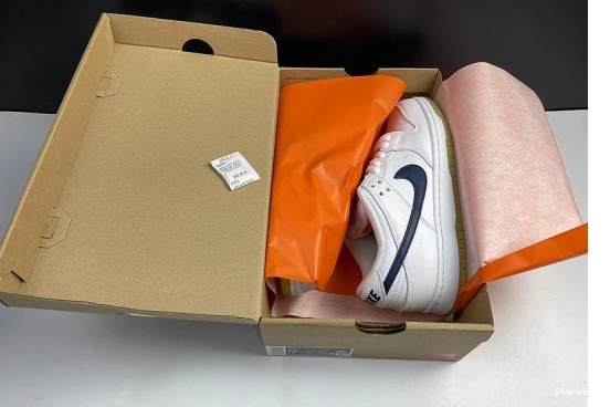 White Label Dunk Nike Orange Navy CZ2249-100 SB Low 0327